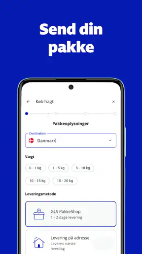 GLS - Hent og send pakker screenshot