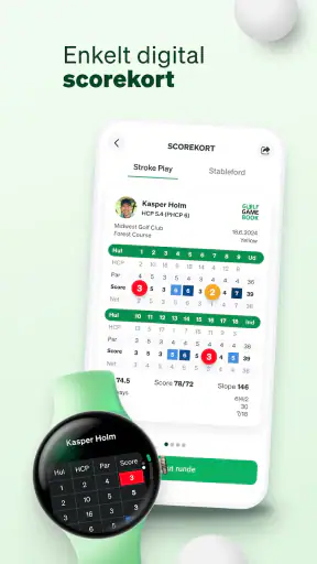 Golf GameBook Scorekort & GPS screenshot