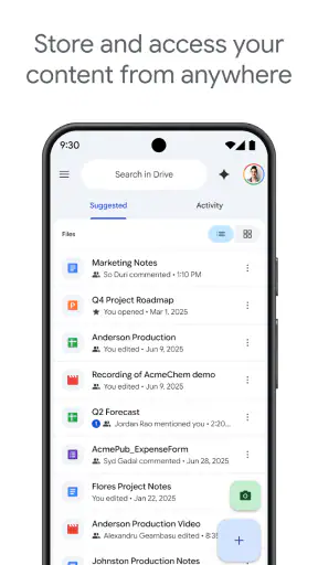 Google Drev screenshot