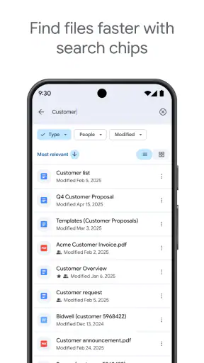 Google Drev screenshot