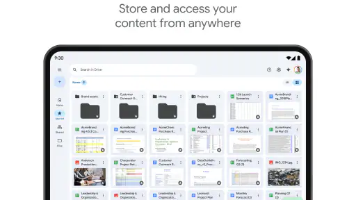 Google Drev screenshot