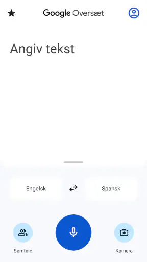 Google Oversæt screenshot