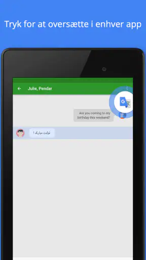 Google Oversæt screenshot
