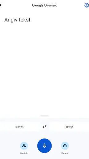 Google Oversæt screenshot