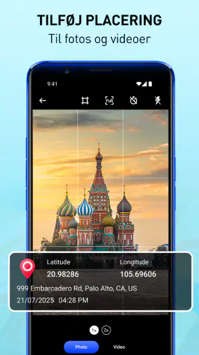 GPS-kort kamera – Tidsstempel screenshot