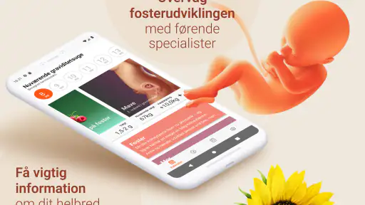 Graviditets app. Gravid dansk screenshot