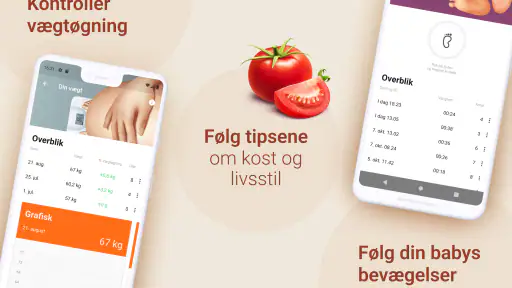 Graviditets app. Gravid dansk screenshot
