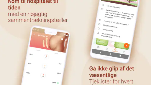Graviditets app. Gravid dansk screenshot