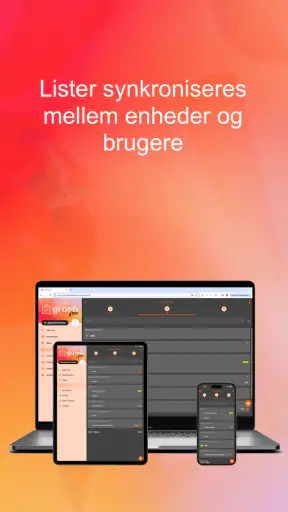 Grosh intelligent indkøbsliste screenshot