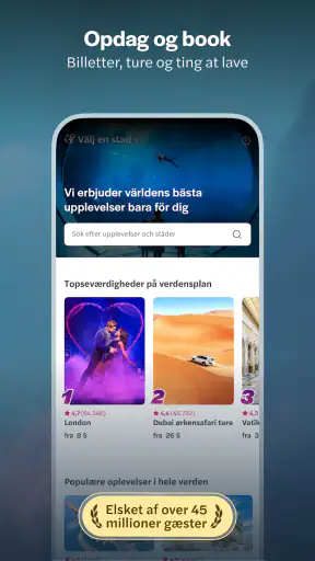 Headout: Ture og attraktioner screenshot