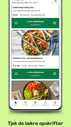 HelloFresh: Læg en let madplan screenshot