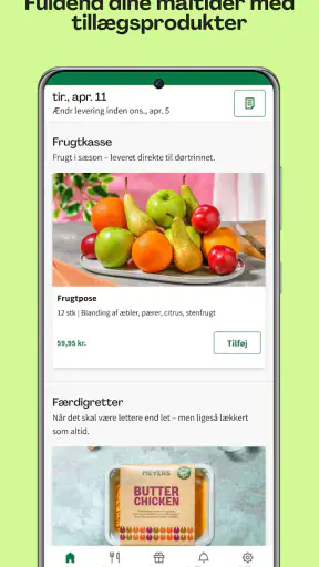 HelloFresh: Læg en let madplan screenshot