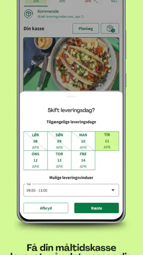 HelloFresh: Læg en let madplan screenshot