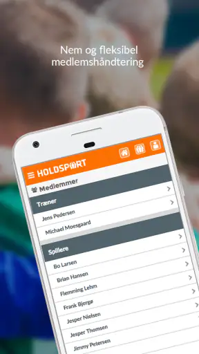 Holdsport - Hurtig tilmelding  screenshot