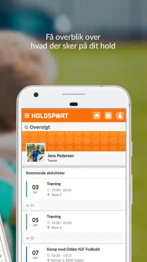 Holdsport - Hurtig tilmelding  screenshot