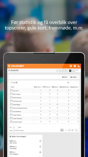 Holdsport - Hurtig tilmelding  screenshot