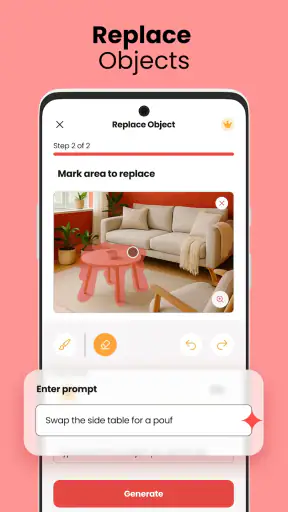 Boligindretning: AI Design screenshot
