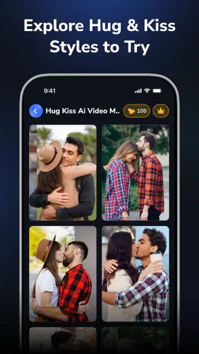Hug Kiss AI Video Maker screenshot