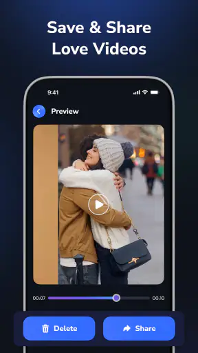Hug Kiss AI Video Maker screenshot