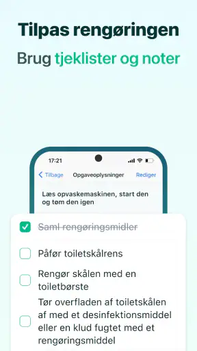 Husholdning Rengøringsplan screenshot