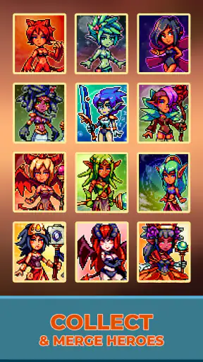 Idle Merger Super Pixel Heroe screenshot