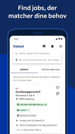 Indeed jobsøgning screenshot