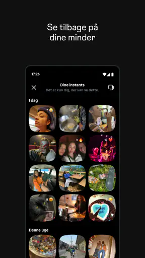 Instants, en Instagram-app screenshot