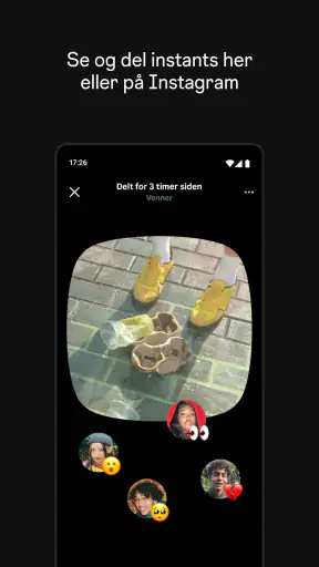 Instants, en Instagram-app screenshot