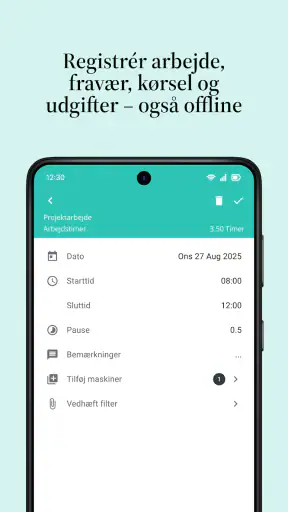 Intempus Timeregistrering screenshot