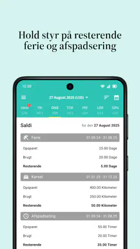 Intempus Timeregistrering screenshot