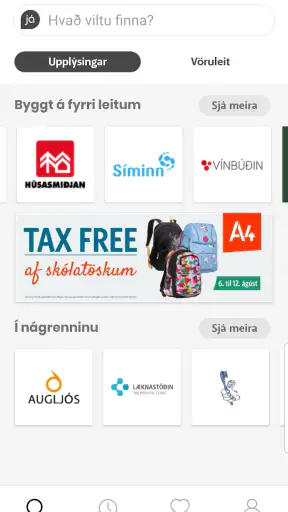 Já.is screenshot