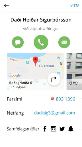 Já.is screenshot