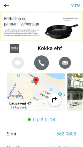 Já.is screenshot