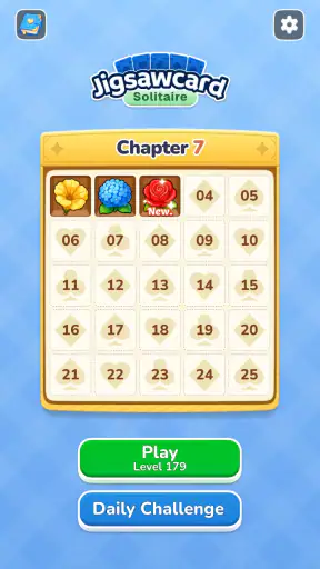 Jigsawcard Solitaire Puzzle screenshot