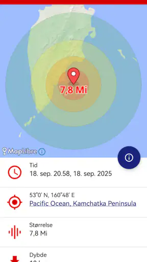 Jordskælv screenshot