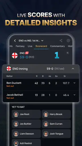Just Cricket: Fast Live Score screenshot