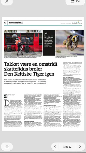 Jyllands-Posten E-avis screenshot