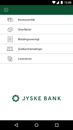 Jyske Mobilbank Erhverv screenshot