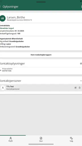 KMD Opus Medarbejder screenshot
