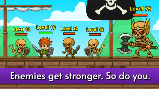 Knight Hero Adventure idle RPG screenshot