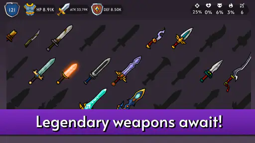 Knight Hero Adventure idle RPG screenshot