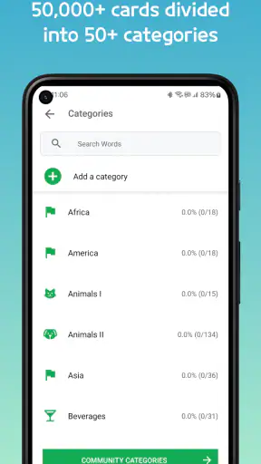 Korean Flashcards & Vocabulary screenshot