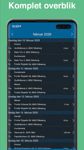 Kørebog screenshot