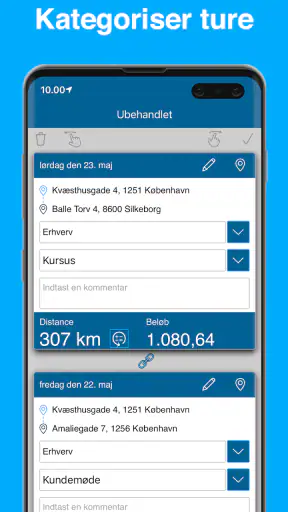 Kørebog screenshot