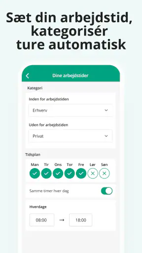 Kørebog til Kørselsregnskab screenshot
