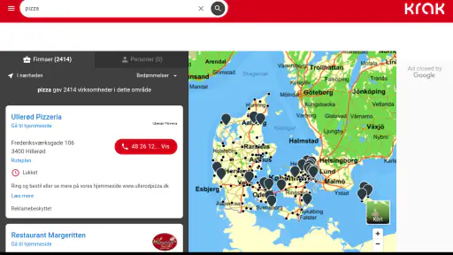 Krak - Søg • Opdag • Del screenshot