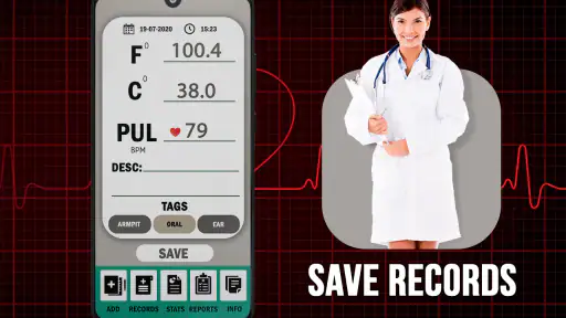 Kropstemperaturtermometer screenshot