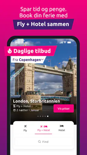 lastminute.com: ferietilbud screenshot