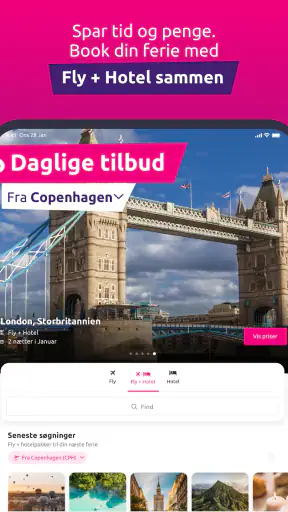 lastminute.com: ferietilbud screenshot