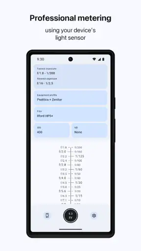 Light Meter & Logbook screenshot